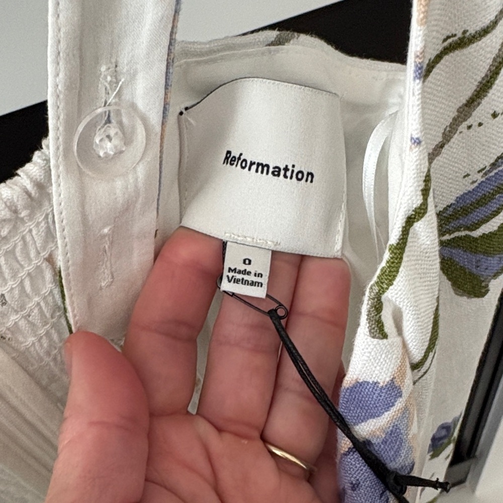 NWT Reformation Janu Linen Dress - Picture 4 of 7